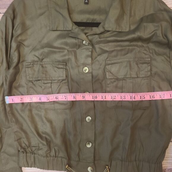 Harlowā&āRoseĀ GreenāButtonāUpāCardigan - Picture 7 of 10